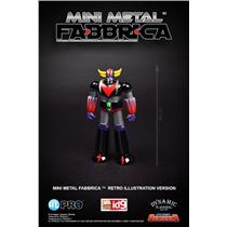 High Dream HL Pro Grendizer Fabbrica Mini Metal diecast fig Retro Illustration