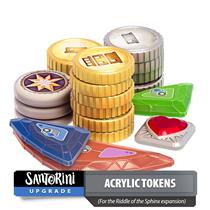 Santorini: Riddle of the Sphynx Acrylic Tokens by Roxley - SEALED