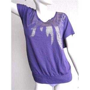 NEW OLD NAVY Glitter Design Scoop Neck Top PURPLE 3X