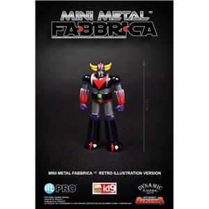 High Dream HL Pro Grendizer Fabbrica Mini Metal diecast fig Retro Illustration