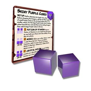 Dungeon Drop: Shiny Purple Cubes Mini Expansion by Phase Shift Games - SEALED