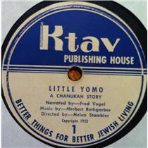 HELEN STAMBLER little yomo 7"  VG- KTAV X 1 2 Vinyl 1952 Record