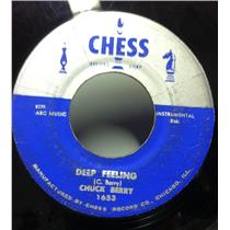 CHUCK BERRY deep feeling / school day 7" VG+ CHESS 1653 Vinyl 45 Record