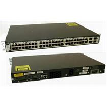 Cisco WS-C3750-48TS-E Catalyst 3750 48-Port 10/100 4 SFP Uplinks Stack Switch