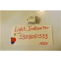 FRIGIDAIRE STOVE 5303051533 Light,indicator ,125v  USED PART