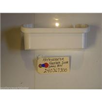 REFRIGERATOR 240367300   FREEZER DOOR SMALL BIN USED