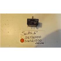 FRIGIDAIRE STOVE 316436000  316021500  Switch-6``(240vac)     USED  PART