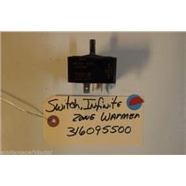 FRIGIDAIRE STOVE  316095500 Switch,infinite ,drawer/zone ,warmer USED