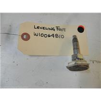 WHIRLPOOL WASHER W10064810 LEVELING FOOT USED PART ASSEMBLY