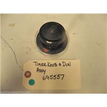 WHIRLPOOL DRYER 695557 TIMER KNOB & DIAL USED PART ASSEMBLY