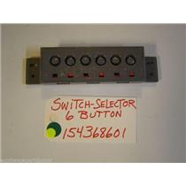FRIGIDAIRE DISHWASHER 154368601  Switch-selector,6 Button  USED PART