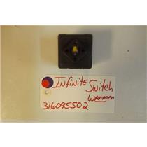 KENMORE STOVE 316095502  Infinite Switch  warmer   USED PART
