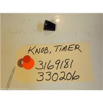 Whirlpool STOVE 3169181  330206  Knob, Timer    USED