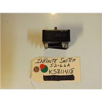 Hotpoint STOVE  KS811418  Infinite Switch 5.2-6.6A  used part