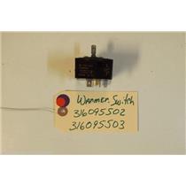 KENMORE STOVE 316095502   316095503   warmer switch   120vac  USED PART
