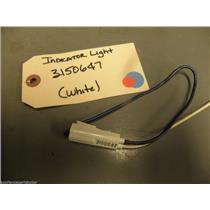 Whirlpool Oven Indicator light 3150647 (white) used part