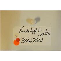 AMANA Stove 306675W Knob, Light Switch  USED PART