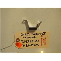 FRIGIDAIRE STOVE 318382301 318165800 Bracket,glass Retainer W/Spacer NEW W/O BOX