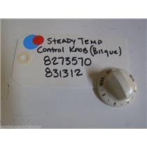 KENMORE STOVE 8273570 831312 STEADY TEMP CONTROL KNOB (bisque)   USED