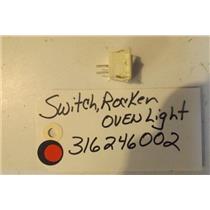 FRIDIGDARE  STOVE 316246002 Switch,rocker ,bisque ,oven Light  USED PART