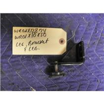 GE REFRIGERATOR WR02X12874 WR01X10850 LEG BRACKET LEVELING SCREW USED PART F/S