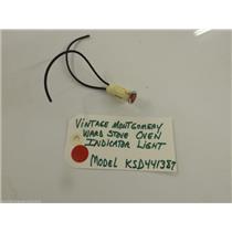 Model KSD441387 Vintage Montgomery Ward Stove  Oven Indicator Light used