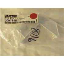 MAYTAG/AMANA/CALORIC STOVE 308171W End Cap, Lt (wht) NEW IN BOX