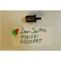 KITCHENAID STOVE 9781581  9750897  Door Switch USED PART