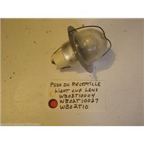 GE STOVE WB08T10004  WB02T10027  WB02T10  Push-in Recepticle Light Cup Lens