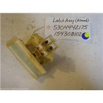 White Consolidated dishwasher 5304442175 154308102 Latch Assy, Almond used part