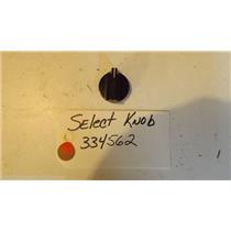 KENMORE OVEN 334562 select knob USED PART