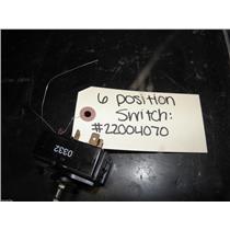 MAYTAG TOP LOAD WASHER 22003994 6 POSITION ROTARY SPEED SWITCH ASSEMBLY