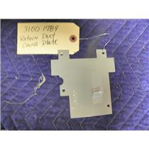 MAYTAG NEPTUNE GAS DRYER 31001789 PLATE RETURN DUCT COVER USED PART ASSEMBLY