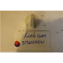 AMANA STOVE 31760102W Knob (wht) used part