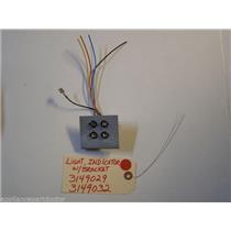 WHIRLPOOL STOVE  3149029  3149032  Light, IndicatorW/Bracket USED