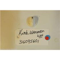 FRIGIDAIRE Stove  316095601 Knob-warmer, White USED PART