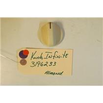 WHIRLPOOL STOVE 3196233     Knob, Infinite   almond    used