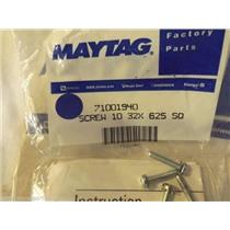 KITCHEN AID REFRIGERATOR 71001940 W10296804 Screw Kit (pack of 4)   NEW IN BAG