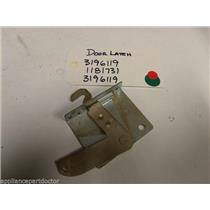 WHIRLPOOL STOVE 3196119 1181731 3196119 Latch, Door  USED PART