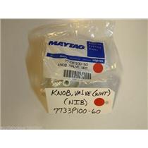 Maytag Stove  7733P100-60  Knob, Valve (wht) NEW IN BOX