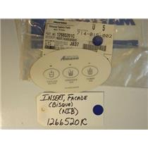 Maytag Amana Refrigerator  12665201C  Insert,facade(bisque)   NEW IN BOX