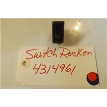 WHIRLPOOL  STOVE 4314961 Switch, Rocker  USED PART