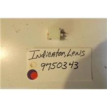 KITCHENAID STOVE 9750343 Indicator Lens  used part