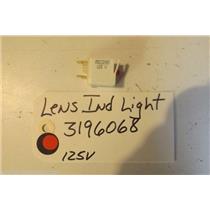 WHIRLPOOL STOVE 3196068 Lens, Ind.  light  USED PART