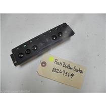 WHIRLPOOL DISHWASHER 8269369 PUSH BUTTON SWITCH USED PART ASSEMBLY