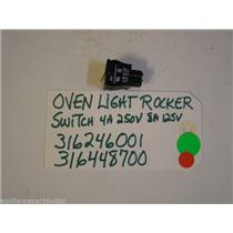 Kenmore STOVE 316246001  316448700  Oven Light Rocker Switch  4A 250V  8A 125V