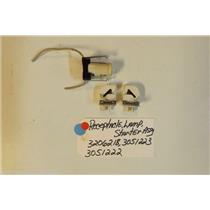 FRIGIDAIRE Stove  3206218  3051223  3051222   Receptacle-lamp, starter USED PART