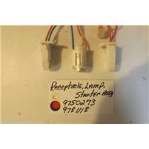 KITCHENAID STOVE  9750273  9781118  Receptacle, Lamp, Starter used part