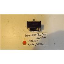 KENMORE OVEN 336120  burner control switch (7.2-9.0a) (240v)  USED PART