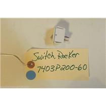 JENN AIR STOVE 7403P200-60 Switch, Rocker   2 prong   used